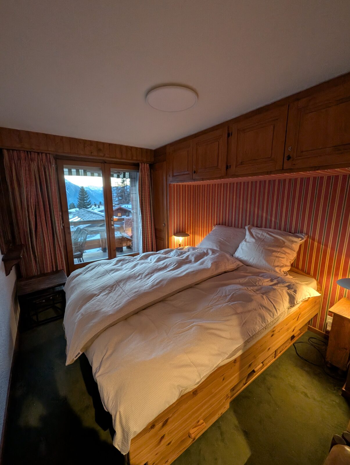 Zweites Schlafzimmer, Bergwohnung Verbier