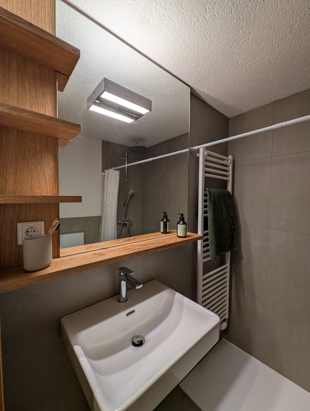 Badezimmer, Bergwohnung Verbier